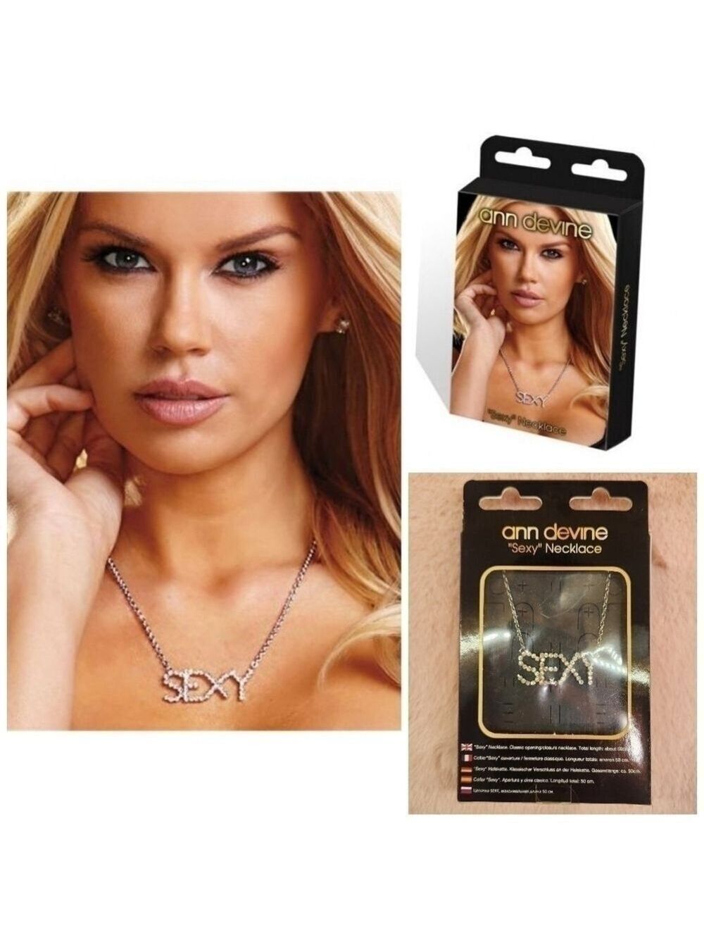 Ann Devine SEXY Necklace Silver OS